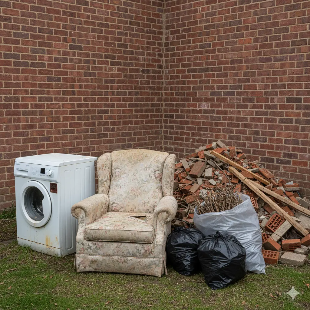 Utiliseerimine24 meeskond, грузовик и контейнеры для мусора